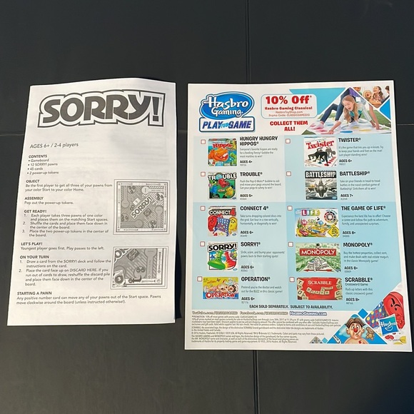 “Sorry” Board Game - Picture 4 of 5